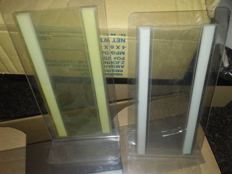 lot 3 image: Triple tier magnetic sign display holder and more.