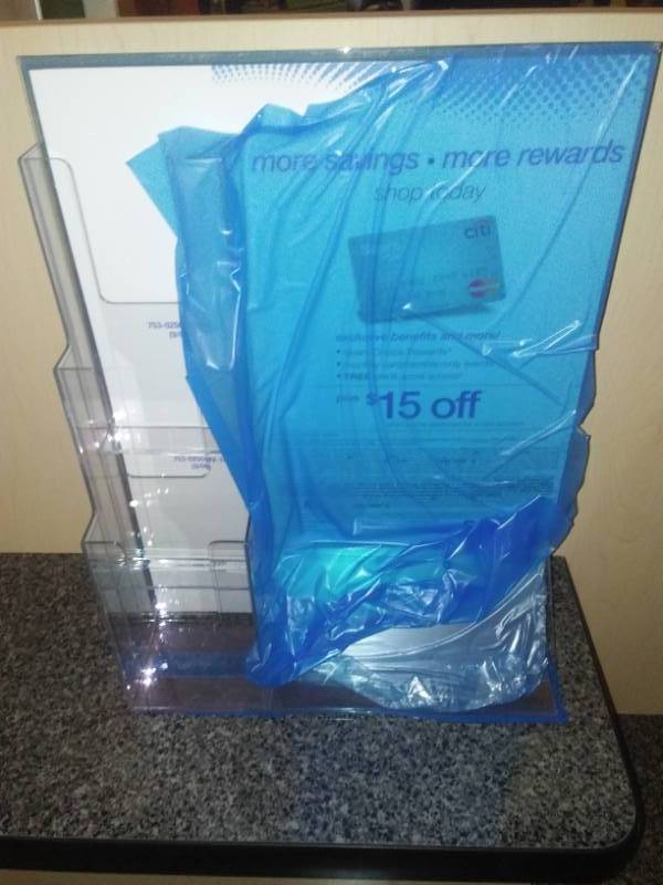 lot 44 image: New acrylic brochure holder.