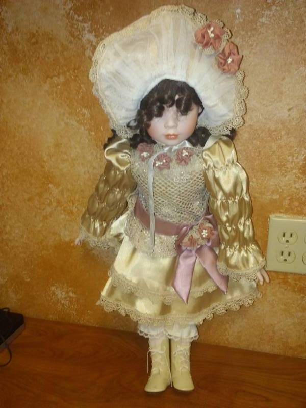 lot 117 image: Doll Classic Style, 24 in. Porcelain