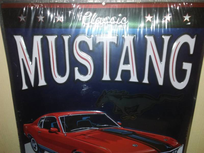 lot 146 image: Ford Mustang Metal Sign  New.