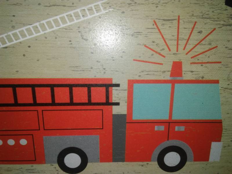 lot 159 image: Fireman Fire Fighter 3D Wood standup or wall hang.  New