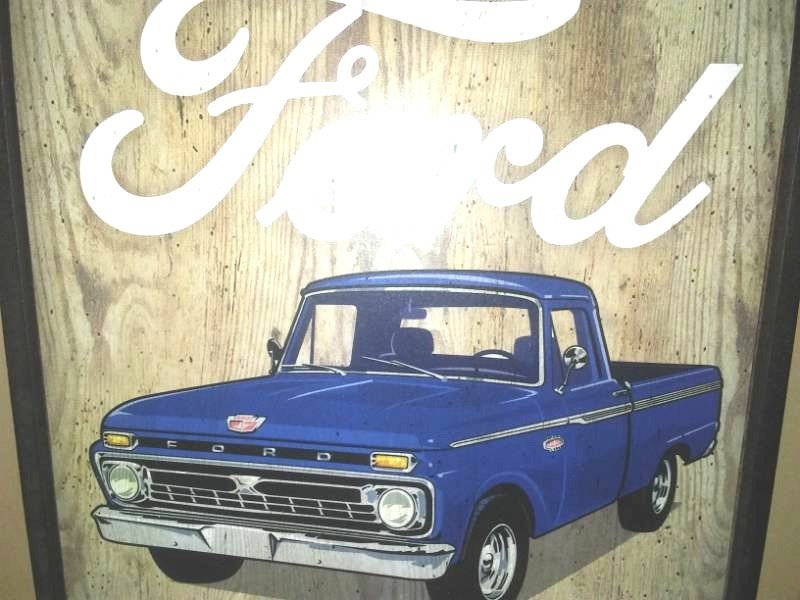 lot 160 image: Ford When I Grow UP 3D Wood Sign  New.