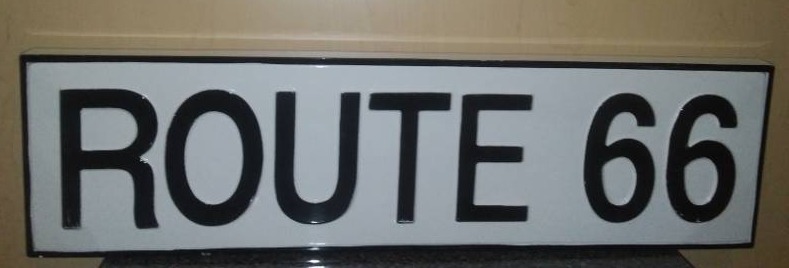 lot 163 image: Route 66 Road Sign, garage Mancave  New