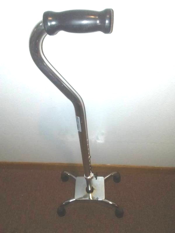 lot 165 image: Cane 4 Legged Adjustable Walker by Drive.