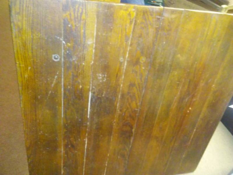lot 167 image: Antique Wood table. 42 x 42 x 29 H