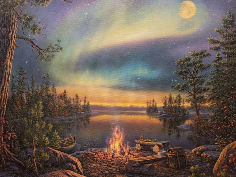 lot 47 image: Kim Norlien A Night To Remember Canvas Wrapped Print 28 x 22