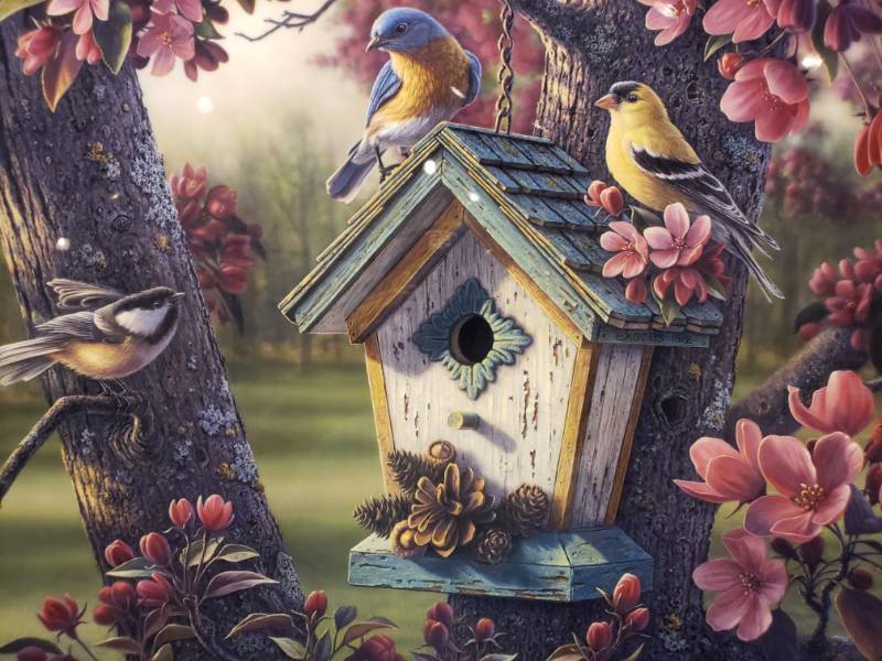 lot 59 image: Kim Norlien Springtime Beauty Print on Metal 20 x 16