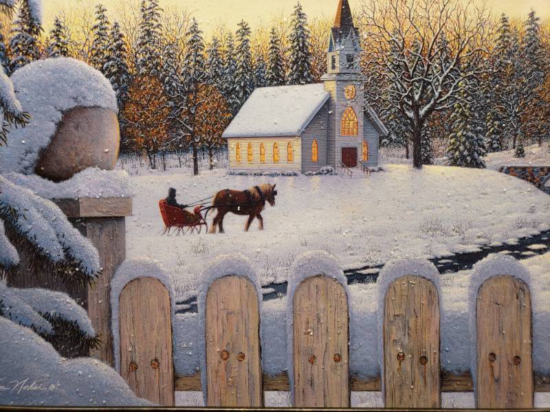 lot 67 image: Kim Norlien Faithful Memories Framed Print 22 34 x 17 12