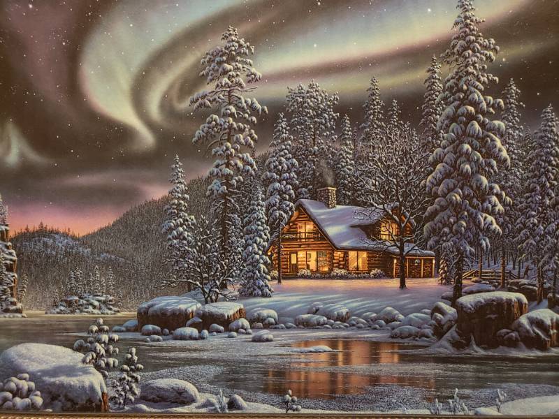 lot 69 image: Kim Norlien Aurora Bliss Framed Print 23 x 17