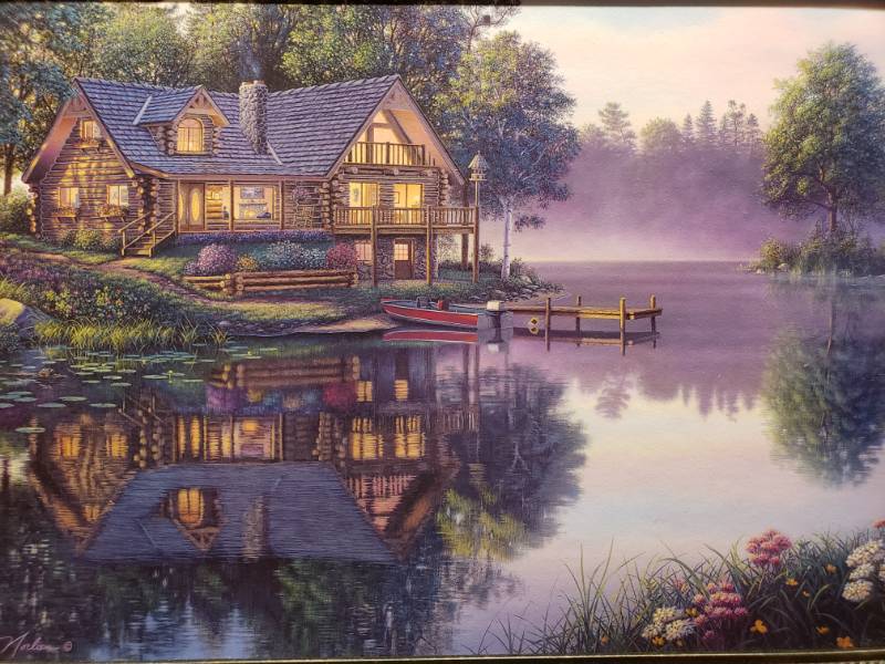 lot 72 image: Kim Norlien Sweet Serenity Framed Print 22 12 x 16 12