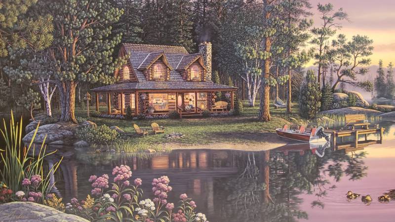 lot 111 image: Kim Norlien Hand Signed and Numbered Golden Moments Print 35 x 20
