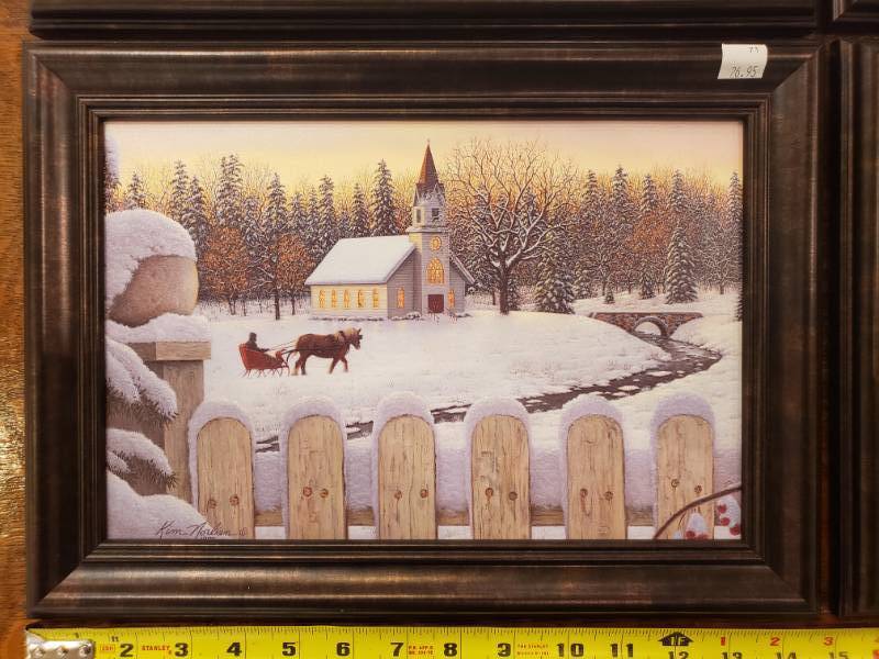 lot 114 image: (4) Kim Norlien Framed Prints 14 Wide Each