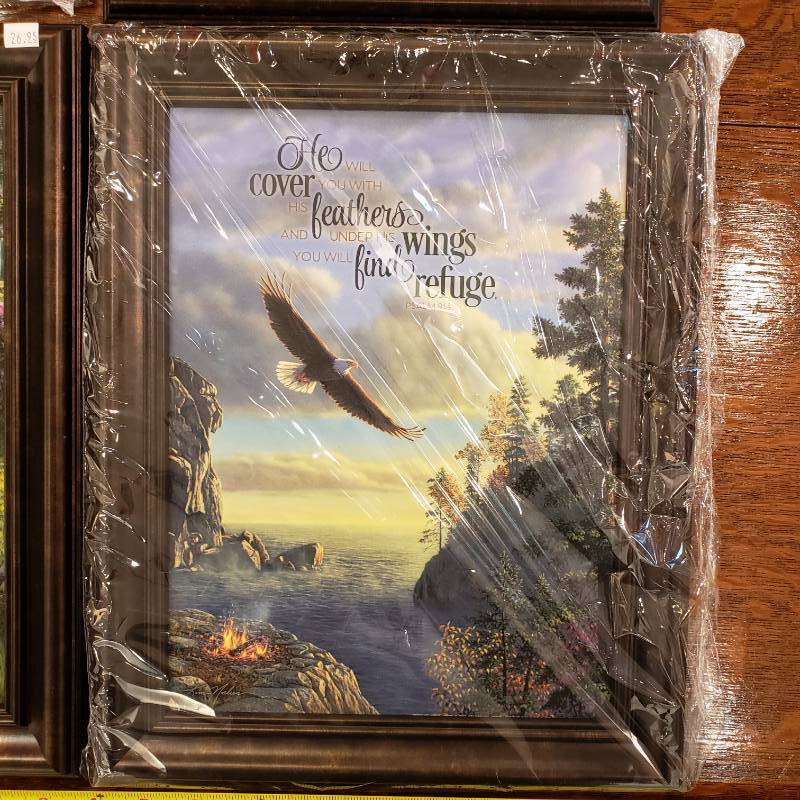 lot 125 image: (4) Kim Norlien Framed Photograph Prints Various, Some with Sayings