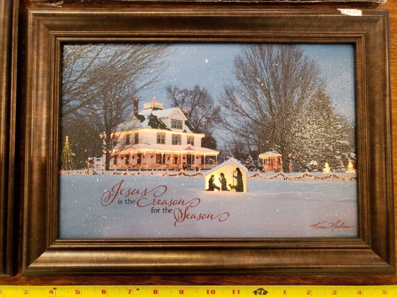 lot 127 image: (4) Kim Norlien Framed Photograph Prints Various, Some with Sayings