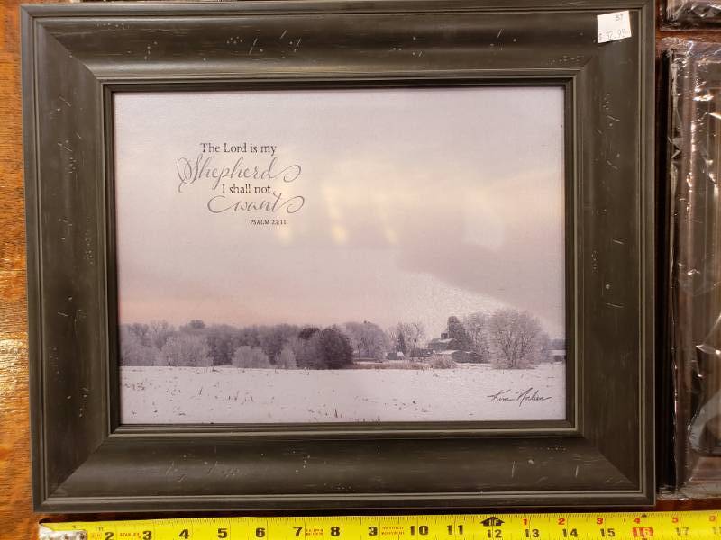 lot 130 image: (4) Kim Norlien Framed Photograph Prints Various, Some with Sayings