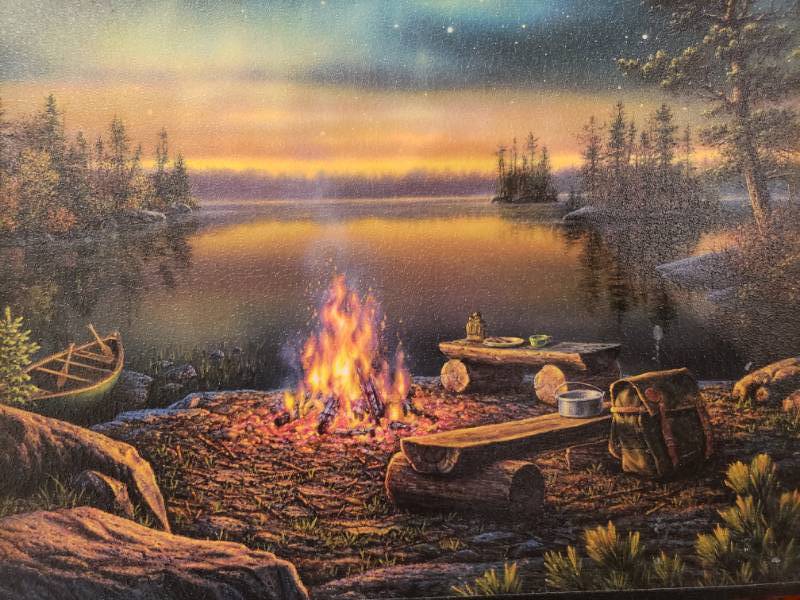 lot 133 image: Kim Norlien A Night to Remember Print on Hanging Block 16 x 12