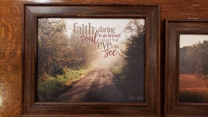 lot 137 image: (2) Kim Norlien Framed Photograph Prints Spiritual & Inspirational