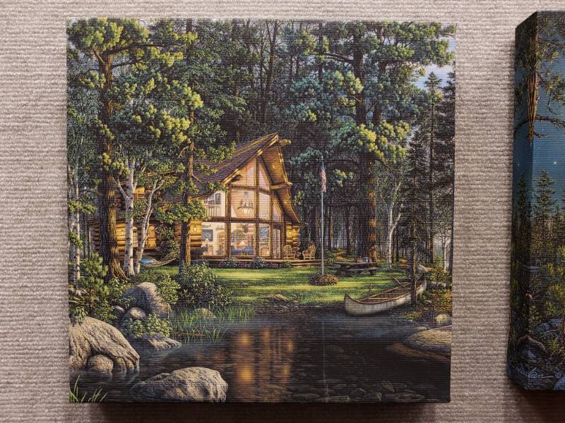 lot 154 image: (2) Kim Norlien Prints on Wrapped Canvas - 11 x 11 Each