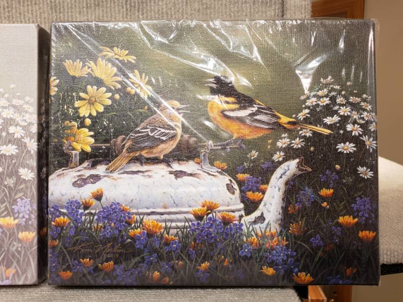 lot 159 image: (3) Kim Norlien Prints on Wrapped Canvas Various