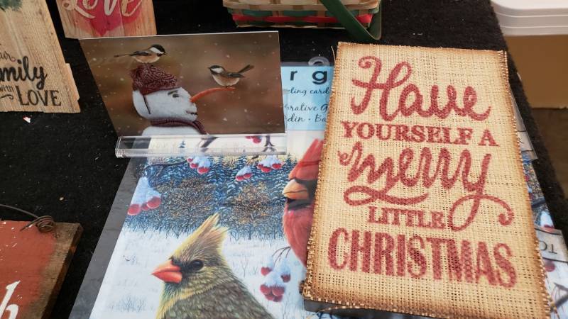 lot 200 image: A Wonderful Group of Christmas Decor  Kim Norlien Artwork and More