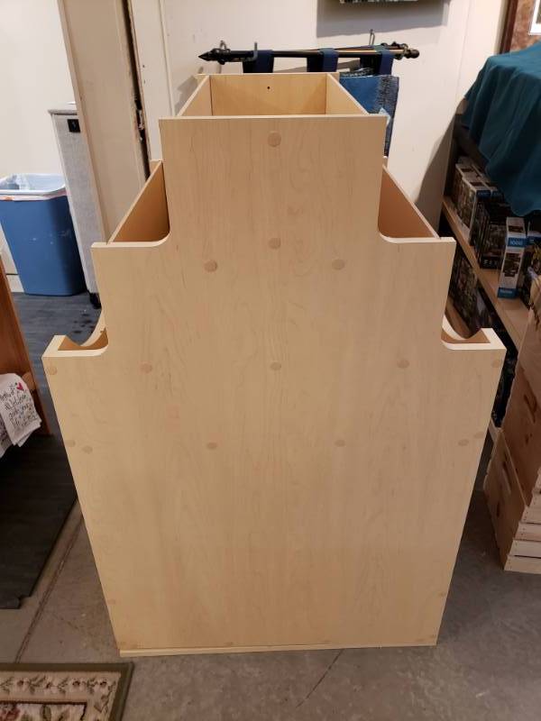 lot 208 image: High Quality Wooded Double-Sided Swivel Display  Retail Rack
