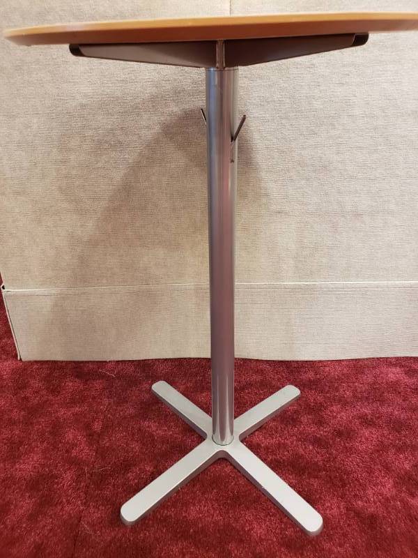 lot 215 image: Quality, Modern 41 Tall Table with Metal Base