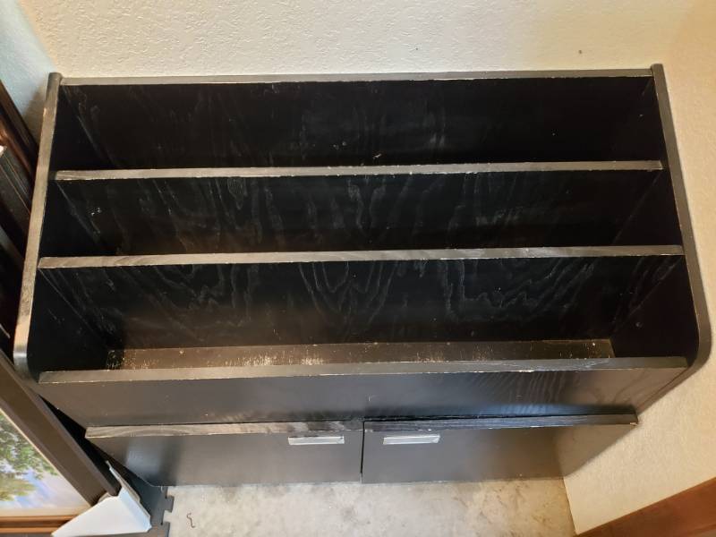 lot 216 image: 36 x 41 Wooden Display  Retail  Cabinet Rack