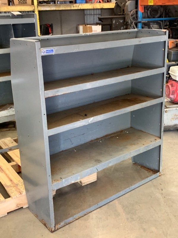lot 22 image: (2) 4ft Cargo-Van Shelving Units