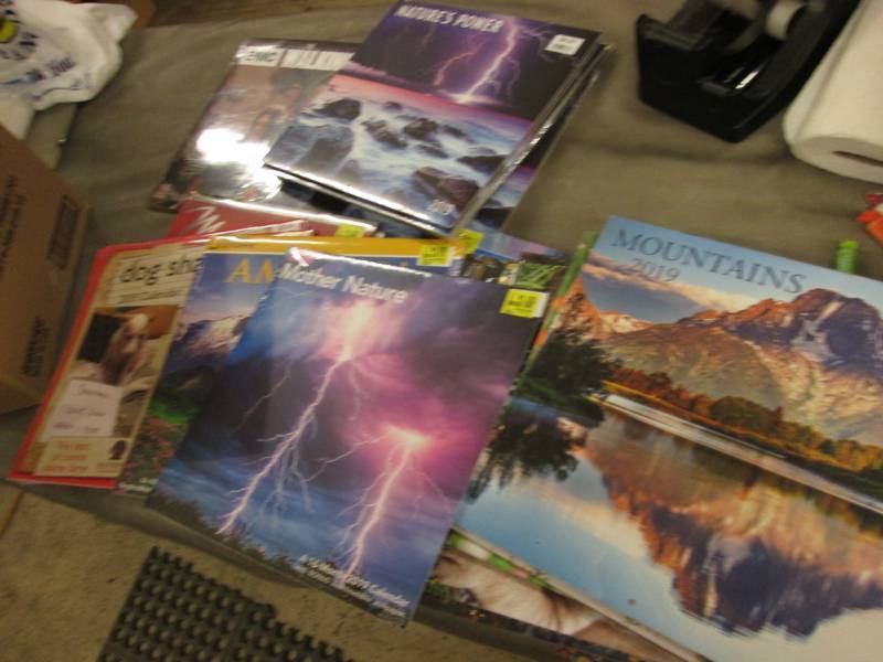 lot 2 image: Assorted 2019 Calendars- great sour...