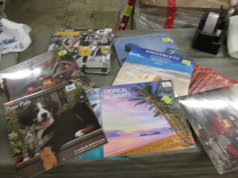 lot 4 image: Assorted 2019 Calendars- great sour...