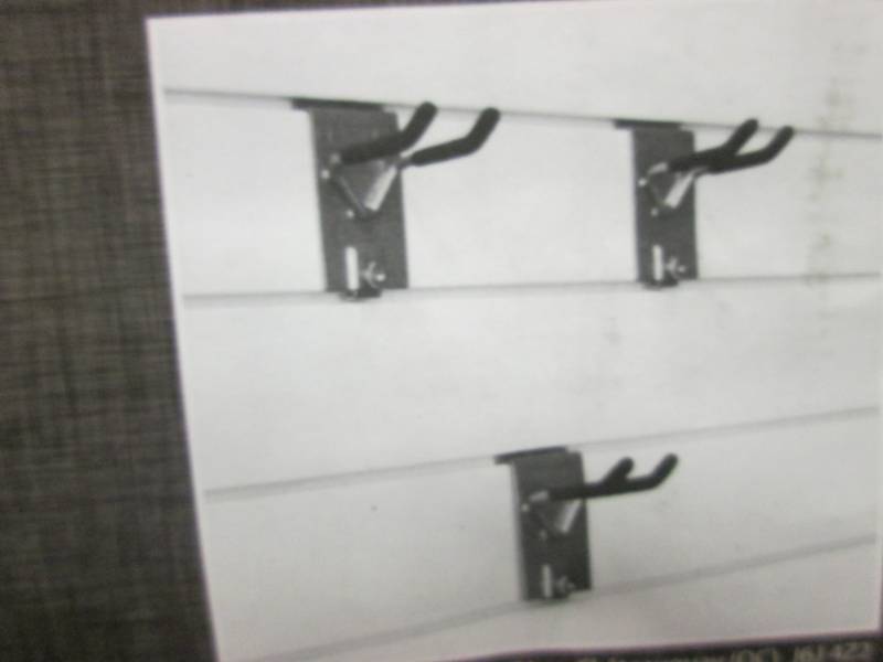 lot 110 image: 3 pk Proslat 4 inch Double Hooks Re...