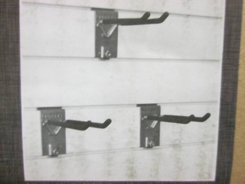 lot 114 image: 3 pk Proslat 8 inch Double Hooks Re...