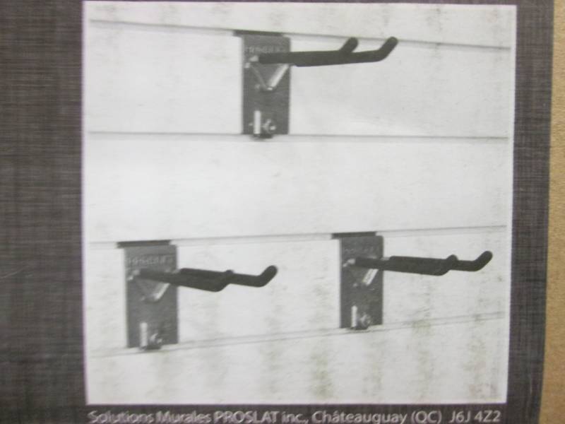 lot 117 image: 3 pk Proslat 8 inch Double Hooks Re...