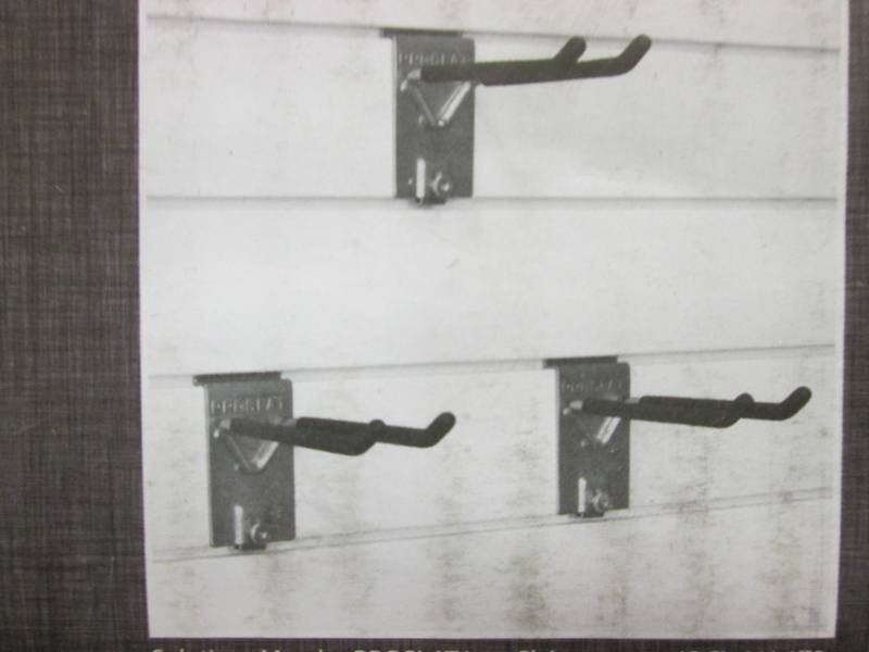 lot 118 image: 3 pk Proslat 8 inch Double Hooks Re...