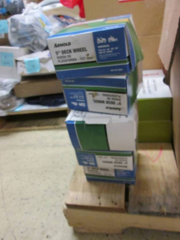 lot 122 image: Lot of 5 Arnold 5 inch Deck Wheel R...