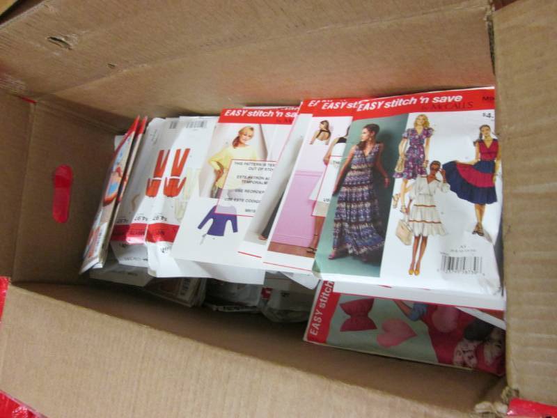 lot 125 image: Large Box of McCalls Patterns for C...