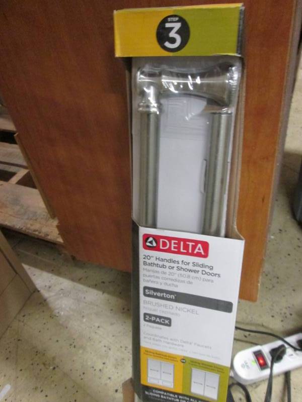lot 136 image: Delta Silverton Handles for Sliding...