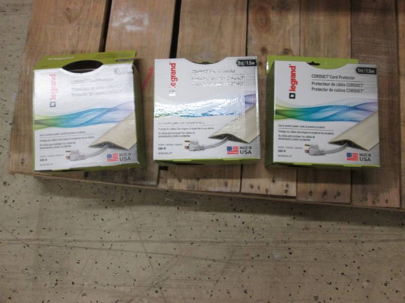 lot 167 image: Lot of 3 Corduct 5 ft. 1-Channel Ov...