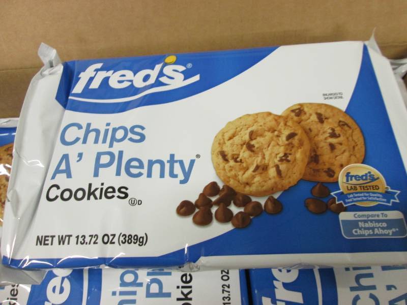 lot 201 image: 12 Packages 13.72 oz Freds Chips A...