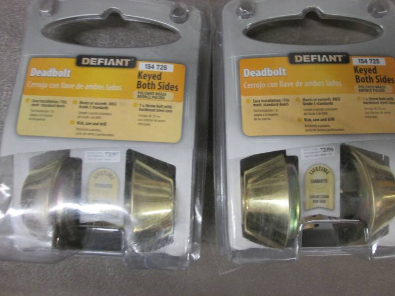 lot 205 image: 2 Defiant Double Cylinder Polished ...