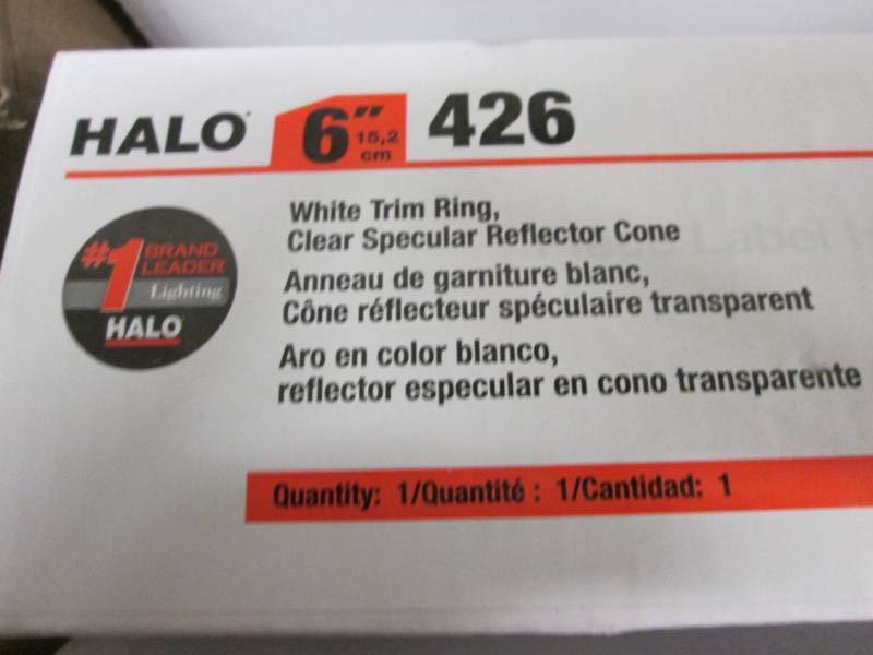 lot 223 image: 6 Halo 426 Series 6 in. White Reces...