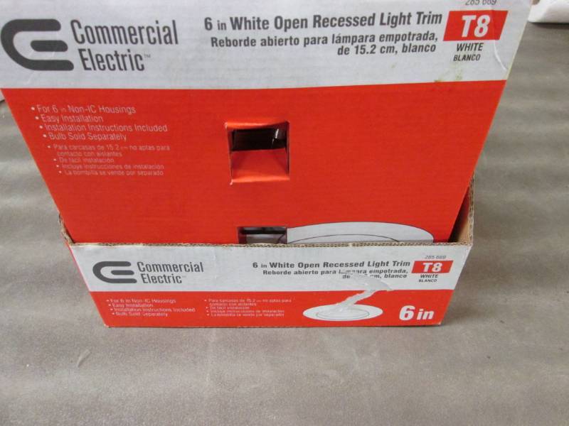 lot 227 image: 11 Commercial Electric T8 6 inch Wh...