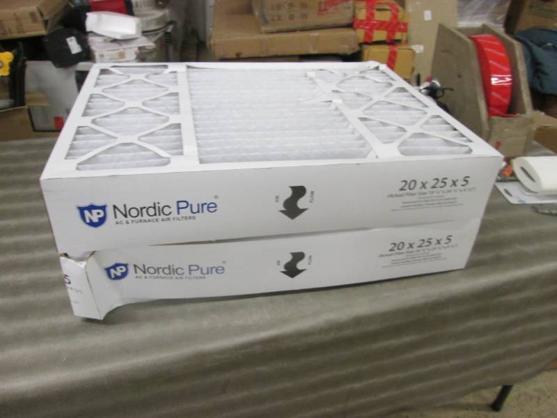 lot 273 image: 2 Nordic Pure 20x25x5 inch AC & Fur...