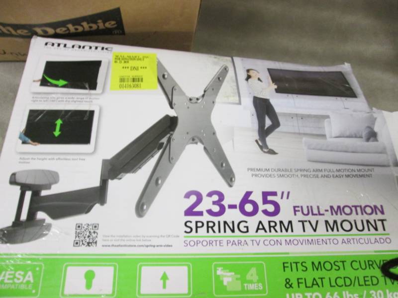 lot 276 image: 23-65 inch Full Motion Spring Arm T...