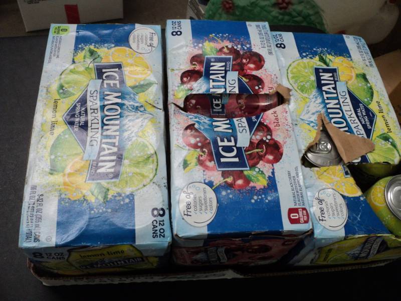 3 - 8 Packs- Ice Mountain Sparkling...