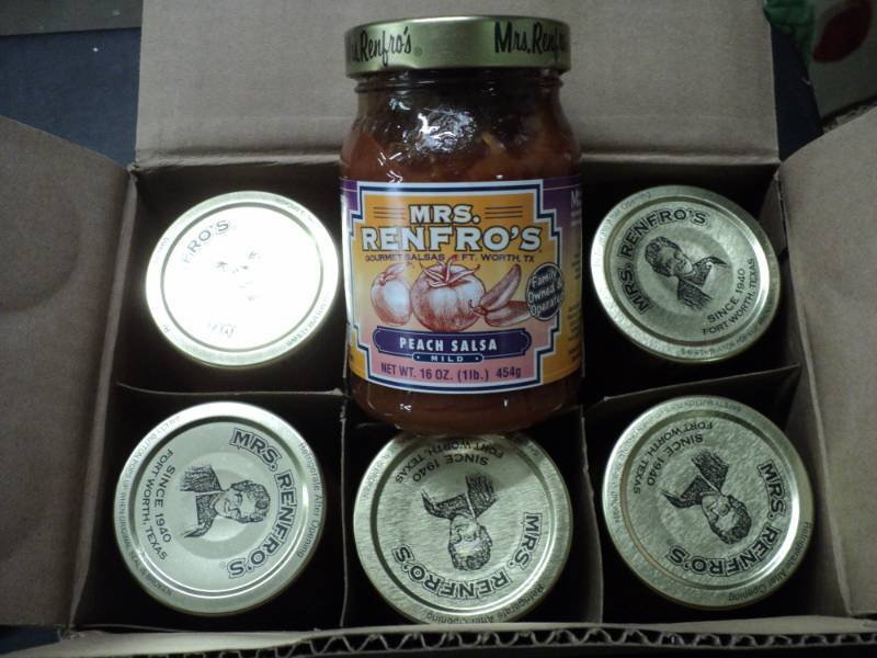 6 Jars Mrs. Renfros Peach Salsa 16...