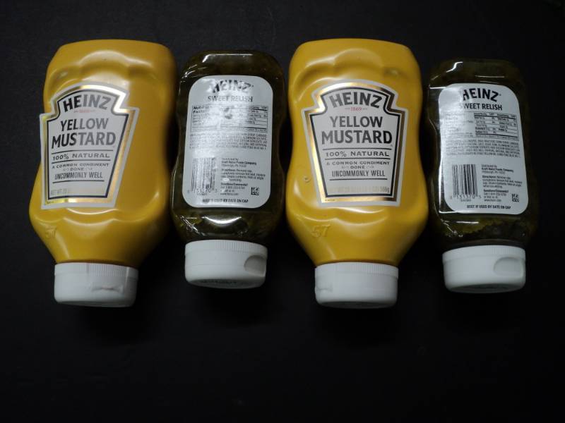 2 Bottles Heinz Yellow Mustard and ...