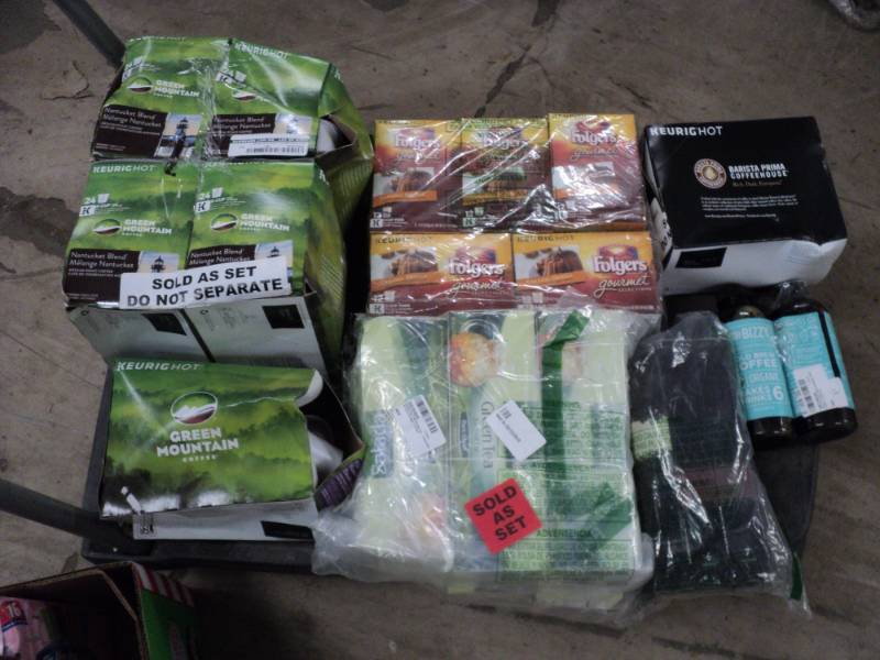 Box of Coffee and Tea Products...