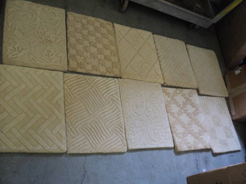 10 - 13 x 18 Carpet Pieces - Cast...