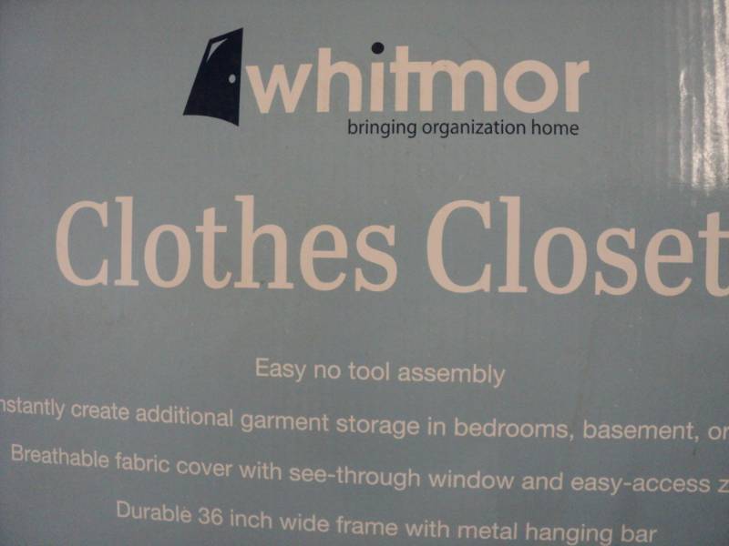 Whitmor clothes closet 19.5 x 36 x ...